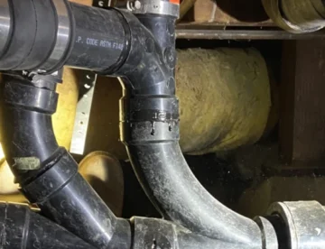 Sewer Plumbing under floor